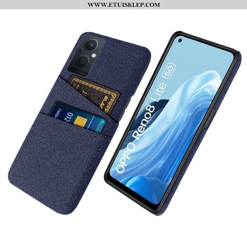 Etui do Oppo Reno 8 Lite Tkanina Na Karty